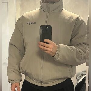 Youngla Men's Tan Puffer Jacket